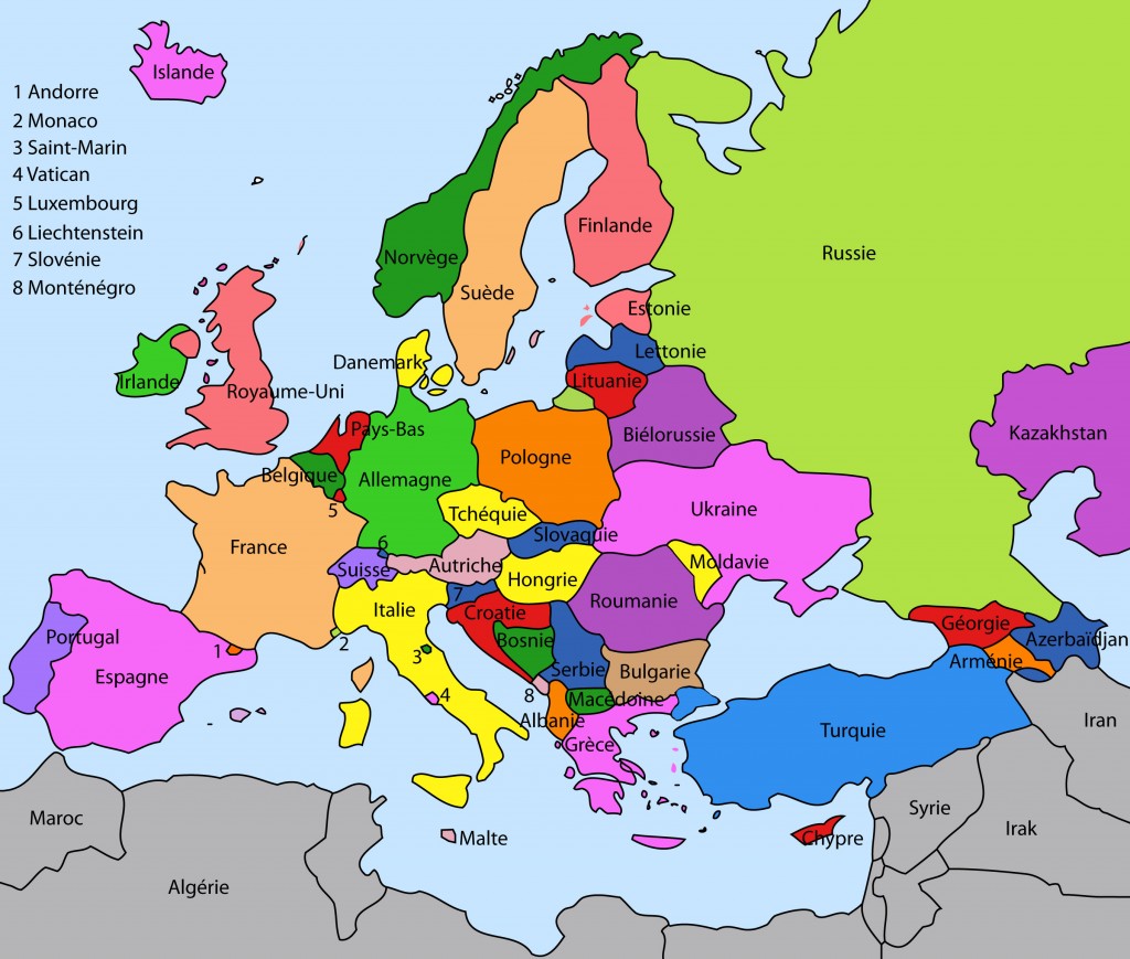 carte-europe-pays