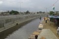 Le nouveau pont Henri Konan Bédié sous les eaux à Marcory