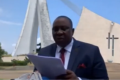 Situation sociopolitique en Côte d’Ivoire : De l’esplanade la Cathédrale St Paul d’Abidjan-Plateau, Adjoumani Kobenan, porte-parole du RHDP s’adresse au cardinal Jean-Pierre Kutwa